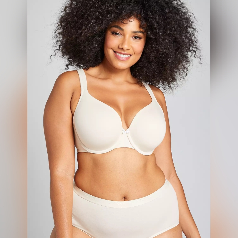 Cacique/Lane Bryant Cotton Lightly Lined Full Coverage Bra 44 DDD